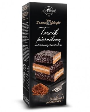 Torcik Piernikowy w deserowej czekoladzie (kakaowo-orzeszkowy) 180g